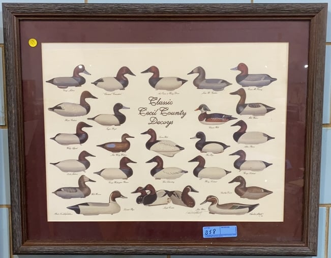 CLASSIC CECIL COUNTY DECOYS PRINT: BY PAUL SHERTZ