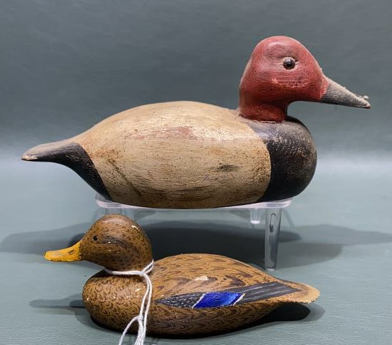 2 MINIATURE DECOYS: ~