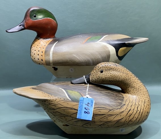 PAIR WILLIAM GOENNE GREEN-WINGED TEAL: ~