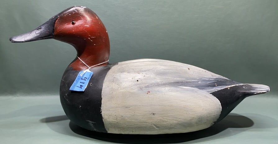 CANVASBACK DRAKE DECOY BY WILLIAM GOENNE: ~