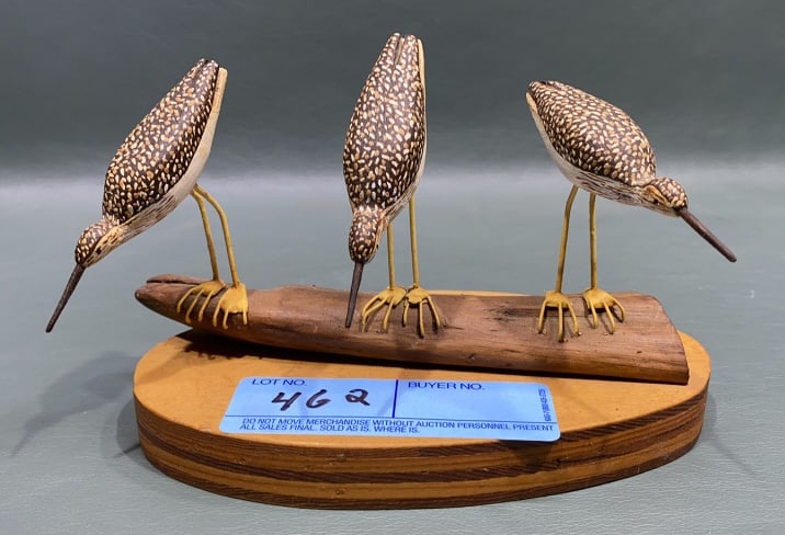 3 H. MACKENZIE SHOREBIRDS ON STAND: ~