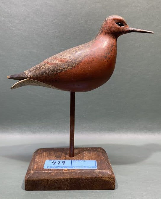STEVE MOREY SHOREBIRD DECOY: ~