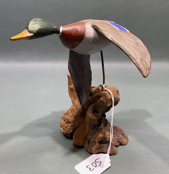 FRANK KELLY FLYING MINIATURE MALLARD: BOB COLEMAN PAINT