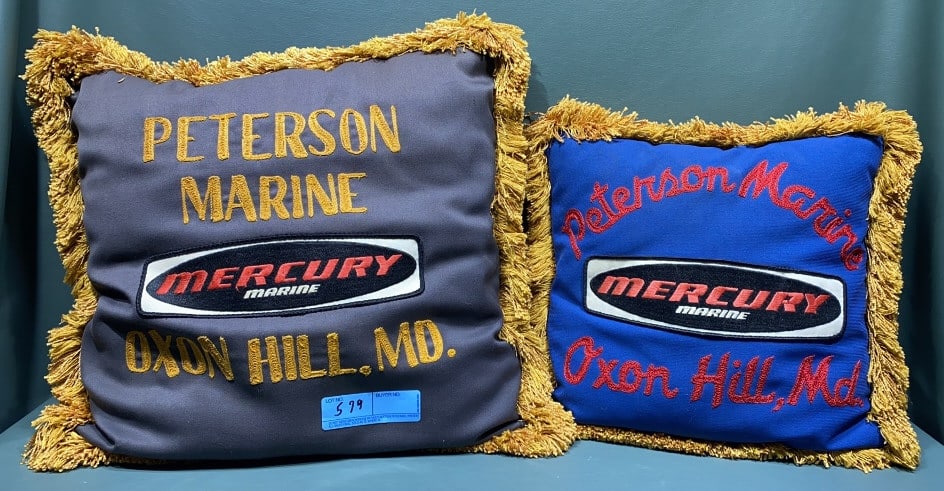 PAIR OXON HILL, MD MERCURY ADVERTISING PILLOWS: ~