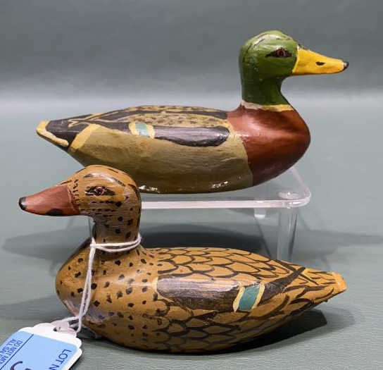 PAIR ROOFUS ADKINS MINI MALLARDS: ROCK HALL, MD