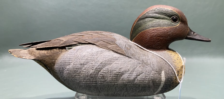 JFR SCOTT GREEN-WING TEAL DECOY: ~