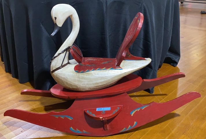 CONTEMPORARY SWAN ROCKER: ~