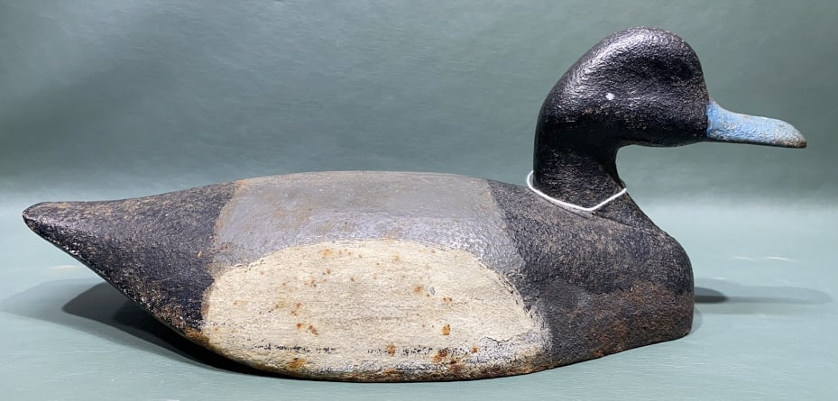 ANTIQUE LONG ISLAND CAST IRON SINKBOX DECOY: ~