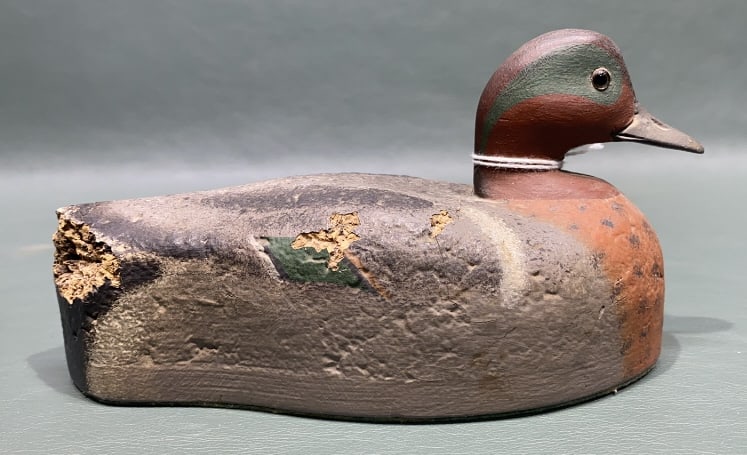MINIATURE CORK HERTER'S GREEN-WINGED TEAL: ~