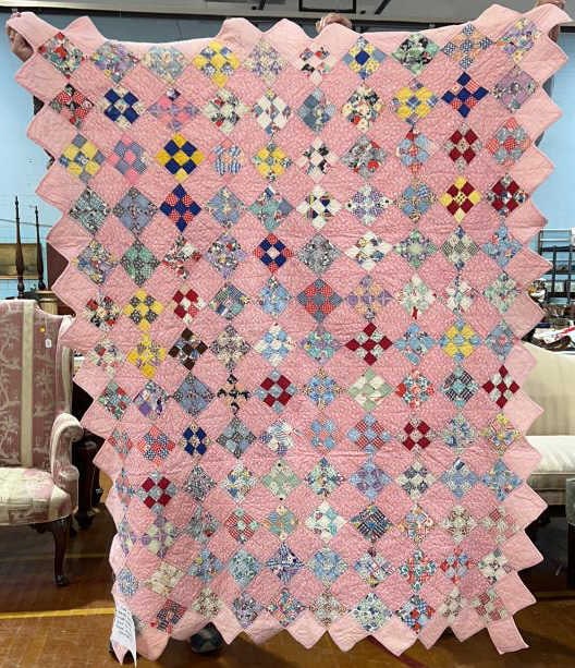 ANTIQUE QUILT BY MARY AGNES O'MEARA: 66" x 85" - #8