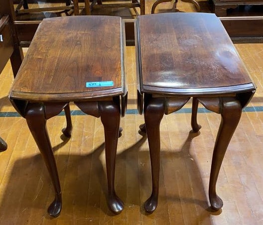 PR SOLID CHERRY QA DROP LEAF STANDS (1 of 4)