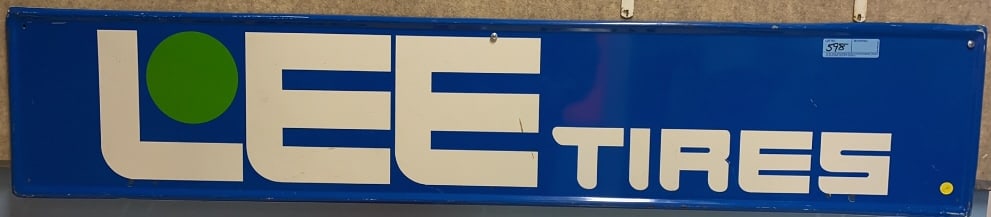 LEE TIRES METAL ADVERTISING SIGN (1 of 2)