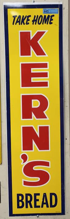 KERN'S BREAD ADVERTISING METAL SIGN (1 of 2)