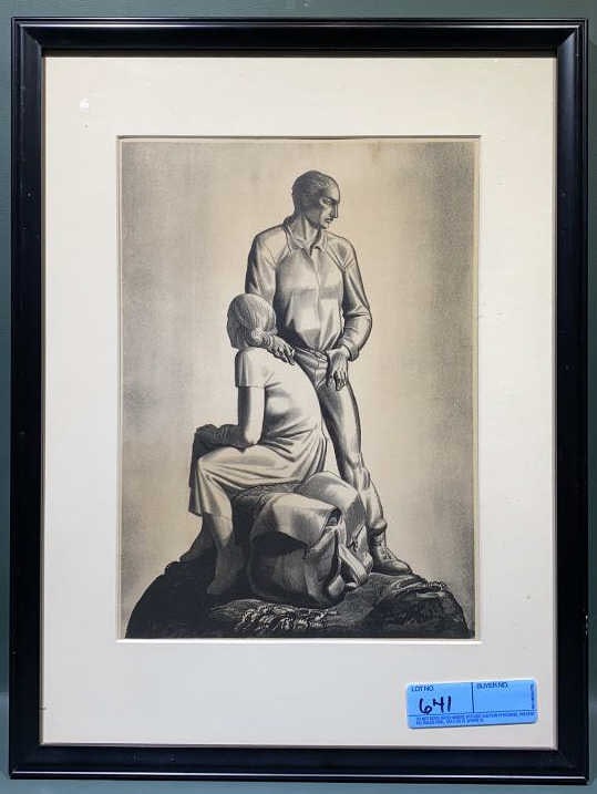 ROCKWELL KENT LITHOGRAPH "AND NOW WHERE" (1 of 5)
