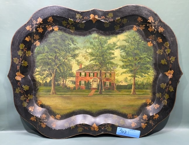 PAINT DECORATED TOLE WARE TRAY (1 of 4)