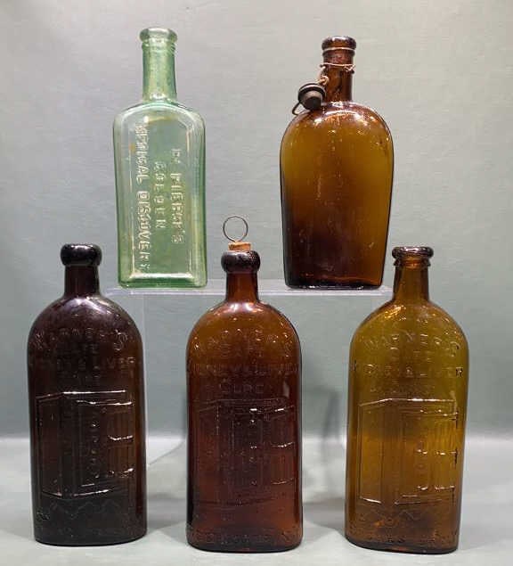 5 VARIOUS ANTIQUE BOTTLES (1 of 7)