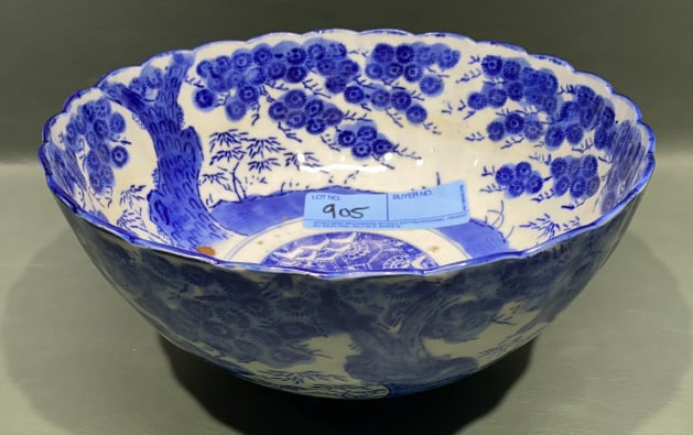BLUE & WHITE EXPORT ORIENTAL BOWL (1 of 4)