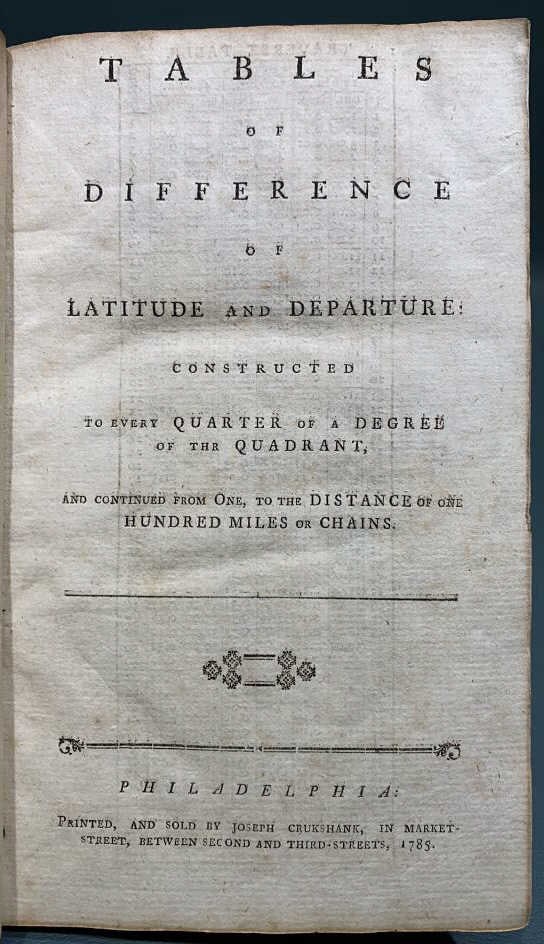 TABLES OF DIFFERENCE ~ SURVEYOR BOOK (1 of 5)