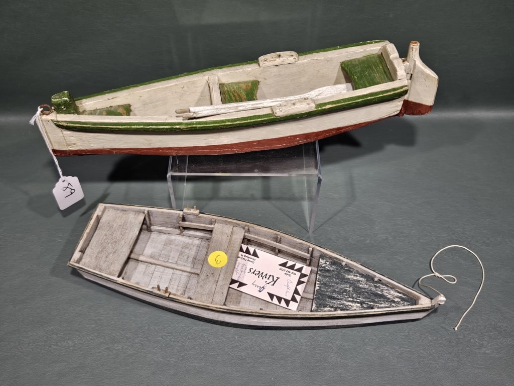 2 SMALL WOODEN BOAT MODELS (1 of 2)