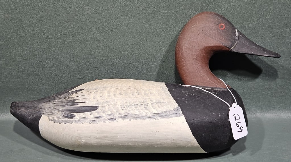 CAPT. JESS URIE HALF CANVASBACK WALL PLAQUE (1 of 3)