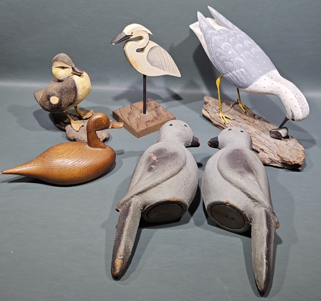 PAPER MACHE DOVES, URIE MINI, AND SHORE BIRD LOT (1 of 6)