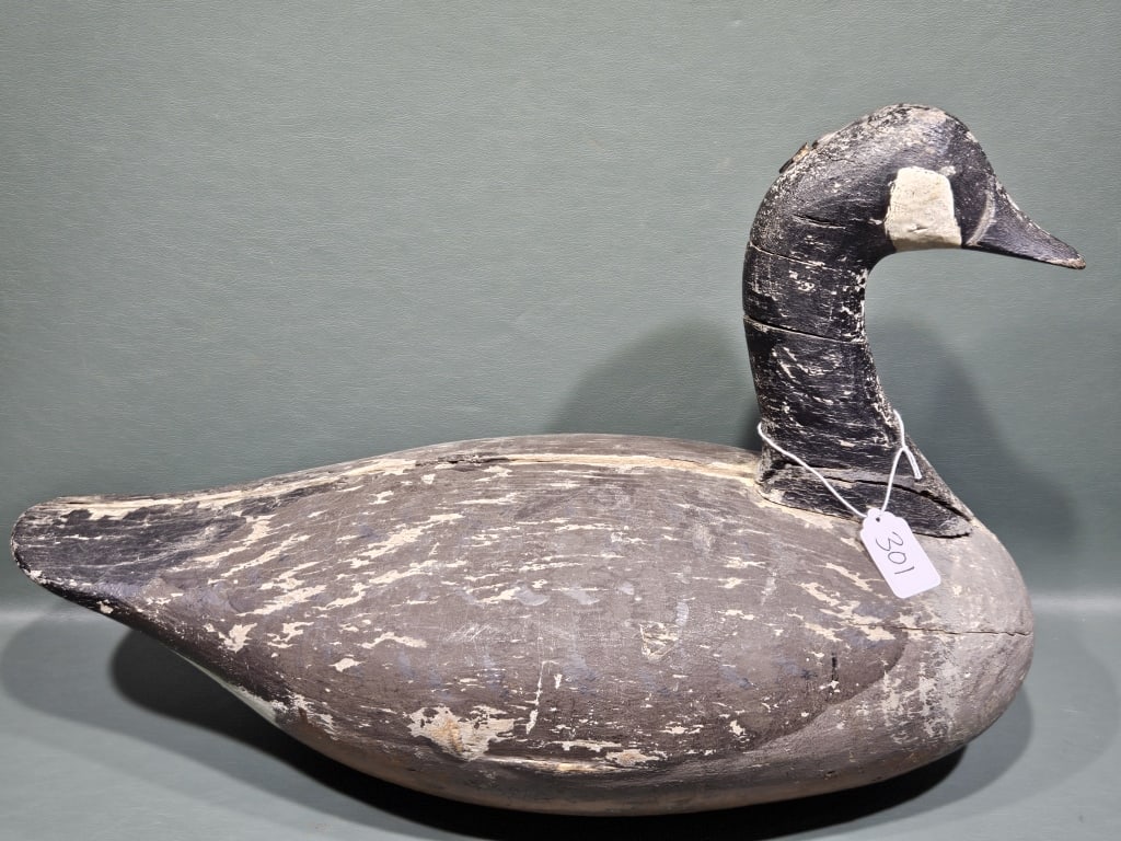 JOHN GLENN CANADA GOOSE DECOY BRANDED "TMcMR" (1 of 3)