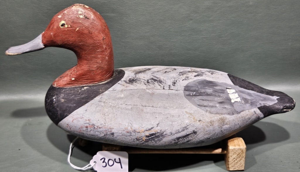 EARLY UPPER BAY REDHEAD BRANDED "J FOV" (1 of 3)