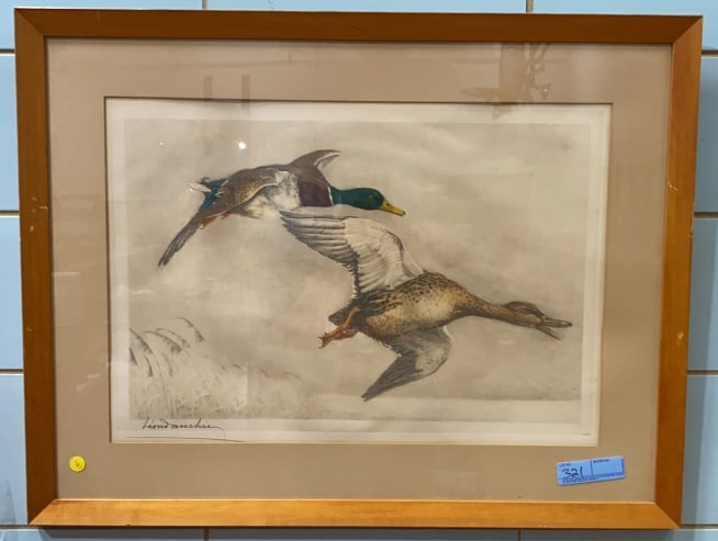 LEAN DANCHIN FRAMED PRINT OF MALLARDS (1 of 4)