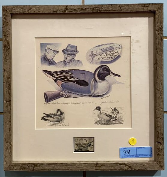 JACK SCHROEDER 1981 WARD BRO STAMP DUCK PRINT (1 of 3)