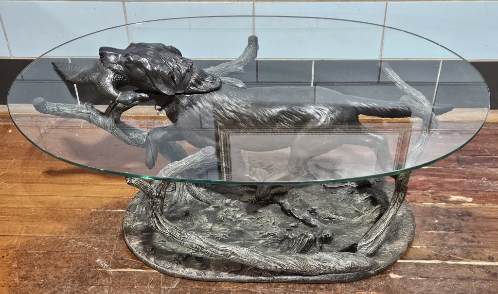 RETRIEVER COFFEE TABLE: ~ 45" x 28" x 18"