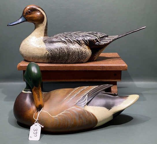 MAX THOMPSON PINTAIL & BIG SKY MALLARD DECOYS: 18" LONG