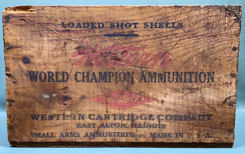WESTERN 12GA WOODEN AMMO BOX (1 of 5)