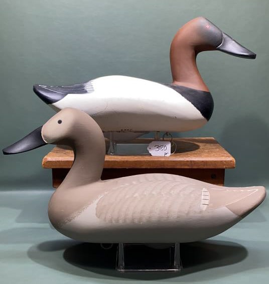PAIR GILMORE "BUTCH" WAGONER HIGH HEAD CANVASBACK (1 of 5)