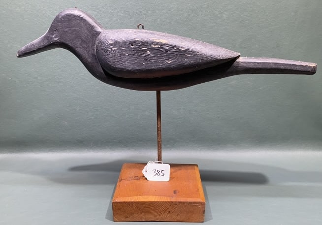 JIMMY WRIGHT CROW DECOY: 17" x 12"