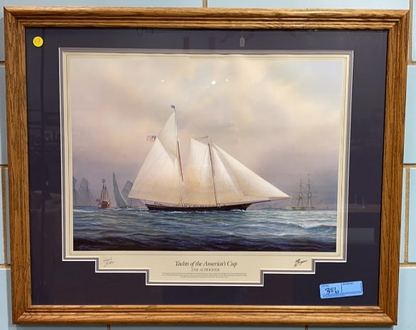 YACHT'S OF THE AMERICAS CUP FRAMED PRINT (1 of 5)