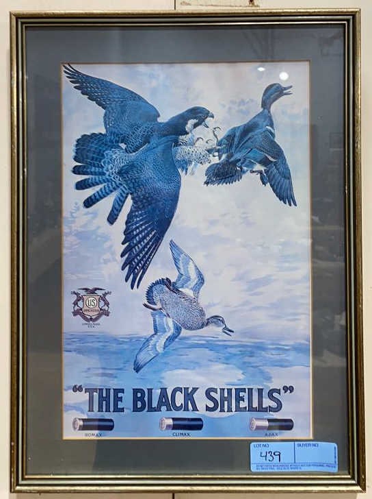 US AMMUNITION ADVERTISING SIGN: 18 3/4" x 13 3/4?