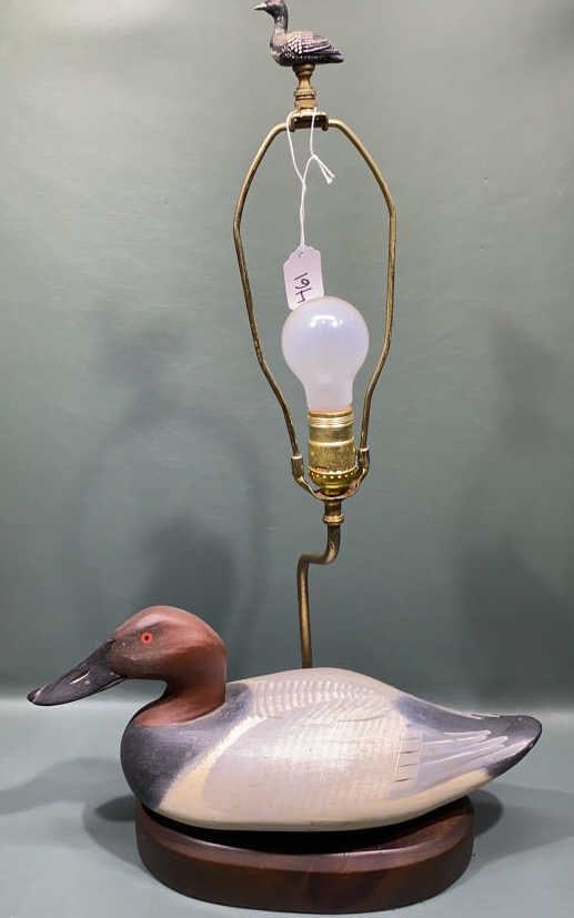 CAPT HARRY JOBES DECORATIVE CANVASBACK LAMP (1 of 6)