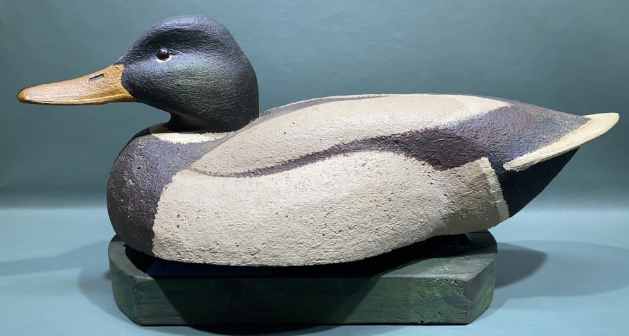 GEORGE WELL CORK MALLARD DECOY (1 of 3)