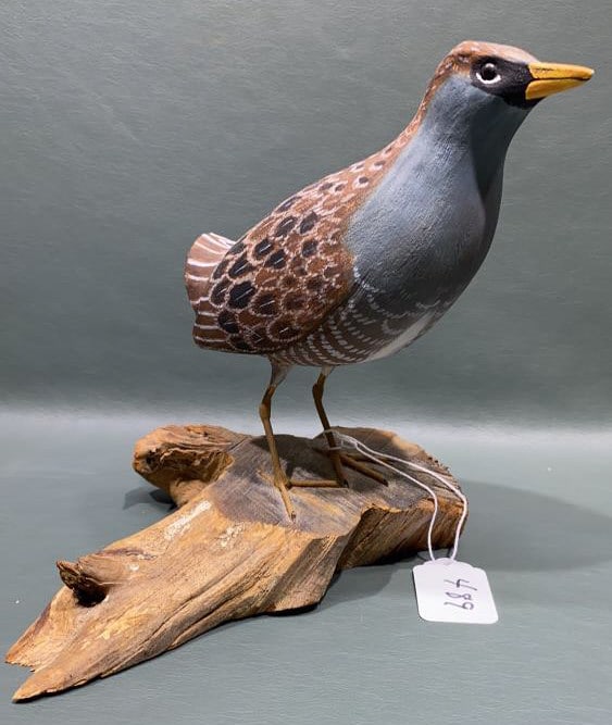CORK MCGEE CARVED WOOD MARSH HEN (1 of 4)
