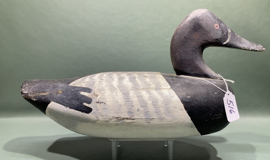 CAPT JESS URIE CANVASBACK W/"XX" BRAND (1 of 5)