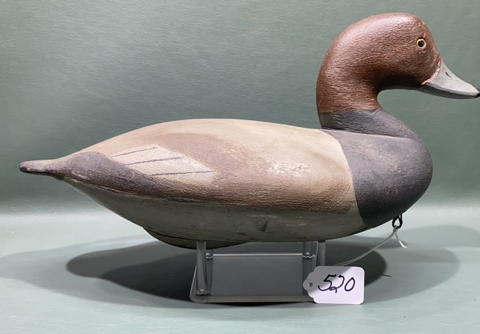 UPPER BAY ANTIQUE RED HEAD DRAKE W/"O" BRAND (1 of 7)