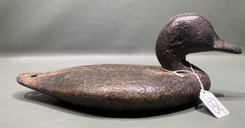 ANTIQUE CAST IRON SINKBOX DECOY (1 of 4)