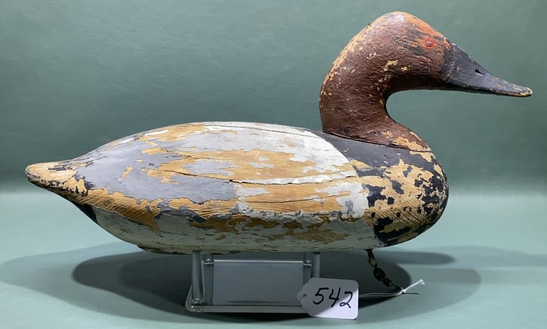 LEONARD PRYOR CANVASBACK DRAKE W/ "U" BRAND (1 of 7)