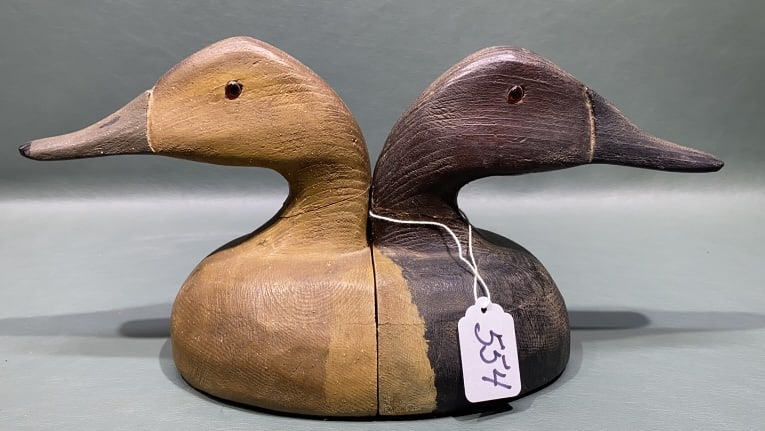 J & V BELL CANVASBACK BOOKENDS: ~