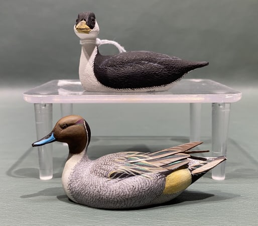 SHANNON & RUSSELL MARTIN MINIATURE DECOYS: 3 1/2" LONG