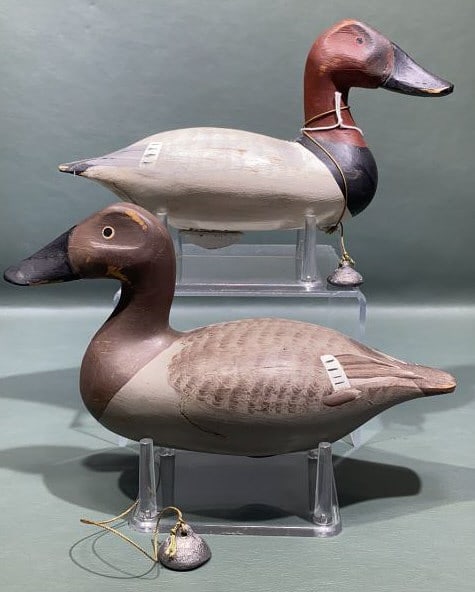 PR MINI DICK ROBINSON CANVASBACK DECOYS: ~