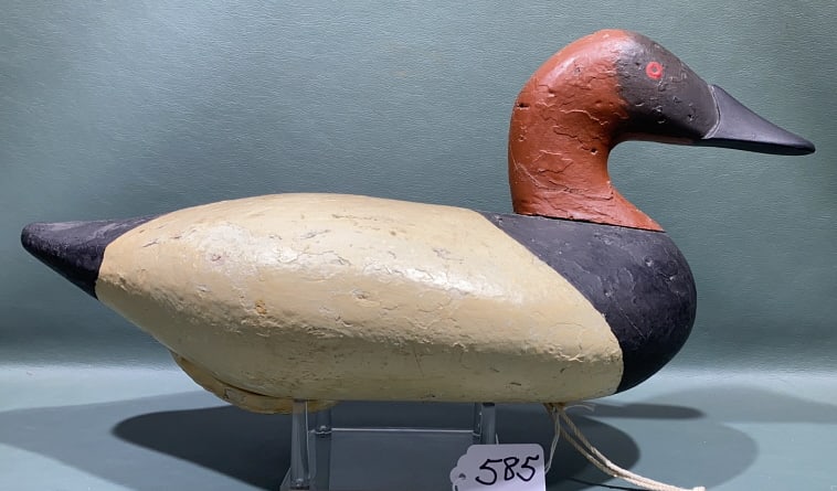 BOB MCGAW CANVASBACK BRANDED "A" OLD REPAINT (1 of 5)