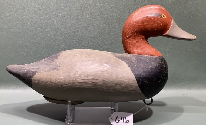 ROBERT HESS RED HEAD DRAKE DECOY (1 of 4)
