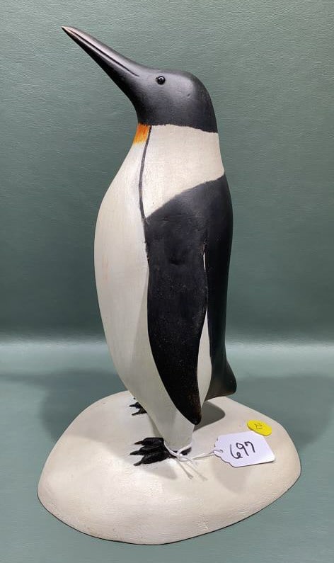 H ANDERSON CARVED FOLK ART PENGUIN (1 of 5)