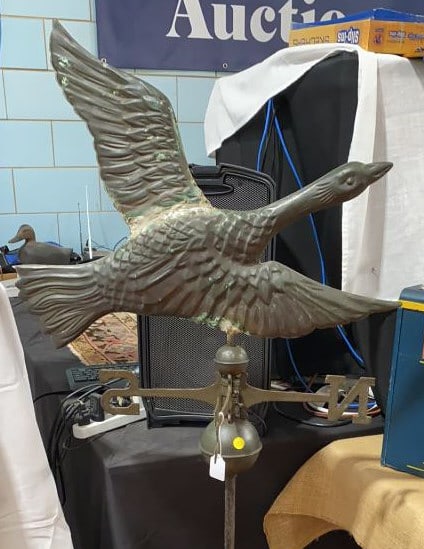 FLYING GOOSE COPPER WEATHERVANE (1 of 3)